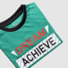 Boys Green T-Shirt – “Dream Achieve Live”