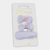 Features: Set of 3 handmade lavender hair clips 2 bow clips with pearl & pom-pom accents + 1 plain clip Soft satin finish for an elegant, delicate look Lightweight and gentle on hair Perfect for gifting, parties, or everyday wear
