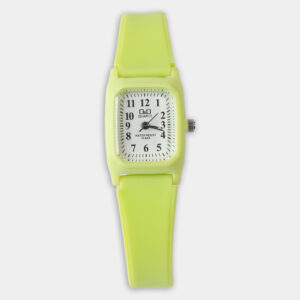 Key Features: Bright green strap for a fresh, playful look Square dial with bold, easy-to-read black numerals Comfortable, lightweight silicone strap Reliable quartz movement for accuracy Water-resistant for everyday use Great for birthdays, school, or casual wear