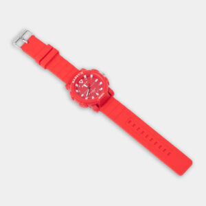 Key Features: Water-Resistant up to 10 Bar: Ideal for swimming, water sports, and outdoor activities. Durable Silicone Strap: Flexible, comfortable, and resistant to wear. Bold Red Design: Eye-catching color with a clean, minimalist dial for clear visibility. Perfect for Sports & Casual Wear: Designed for both athletic and everyday use. Reliable Timekeeping: Precision movement ensures accurate time display.