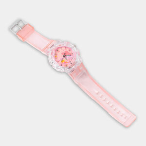 Features: Official My Melody design with vibrant pink color. Soft and adjustable silicone strap for maximum comfort. Durable and lightweight plastic casing, safe for kids. Clear analog display with easy-to-read numbers. Perfect gift for birthdays, holidays, or Sanrio collectors.