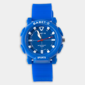 Key Features: Water-Resistant up to 10 Bar: Suitable for swimming, water sports, and intense physical activities. Durable Silicone Strap: Flexible and comfortable for all-day wear. Bold Blue Design: Eye-catching color with a clear, minimalist dial and contrasting red second hand for easy reading. Perfect for Sports & Outdoor Adventures: A versatile accessory for active lifestyles. Reliable Timekeeping: Precision movement ensures accurate time throughout your day.