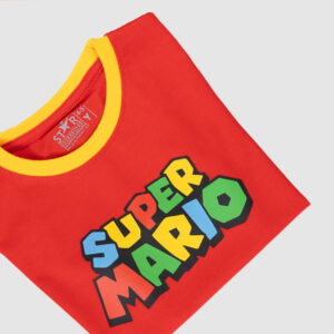Boys Red Super Mario T-Shirt – Official Graphic Tee