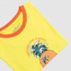 Boys' Yellow Summer Everyday Graphic T-Shirt – Pineapple Beach Wave Print Tee
