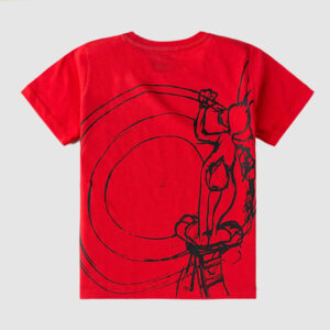 Kids Red Bugs Bunny T-Shirt Featuring Cartoon Graphic