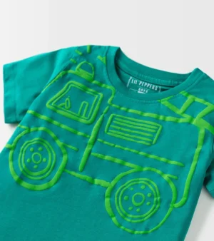 Alternative view of Truck Kids Graphic T-Shirt | Soft Cotton Boys Casual Tee