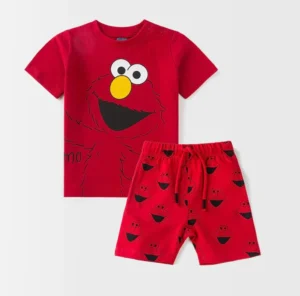 Kids Cartoon T-Shirt & Shorts Set | Soft Cotton 2-Piece Outfit for Boys