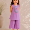Lavender Bloom 2-Piece Suit, close-up view