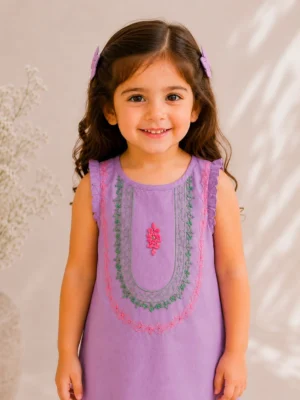 Lavender Bloom 2-Piece Suit, full-body view